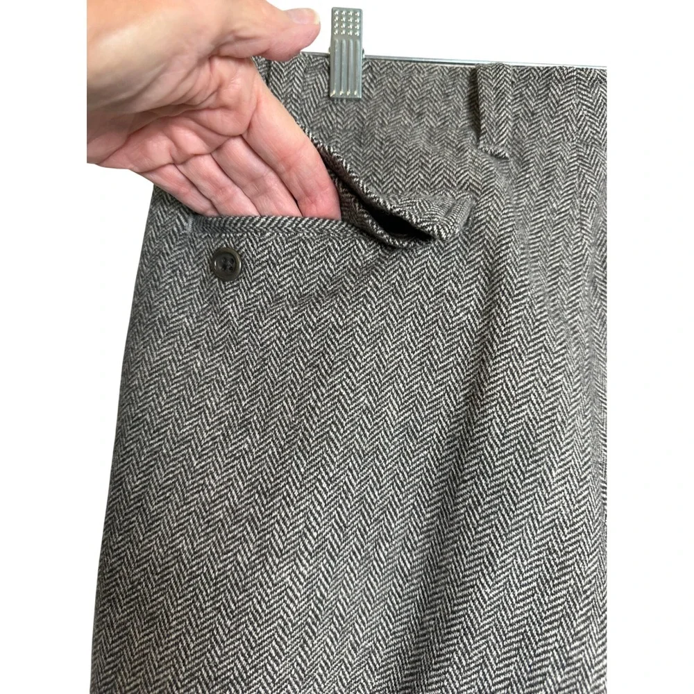 Banana‎ Republic Men's Herringbone Wool Blend Cargo Pants Size 32x32 Brown - Picture 12 of 14